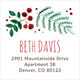 Holiday Botanical Square Address Labels Image 2 of 2